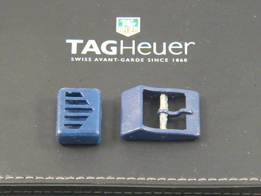 Used TAG Heuer Formula 1 mens 18mm clasp and holder dark blue from eu