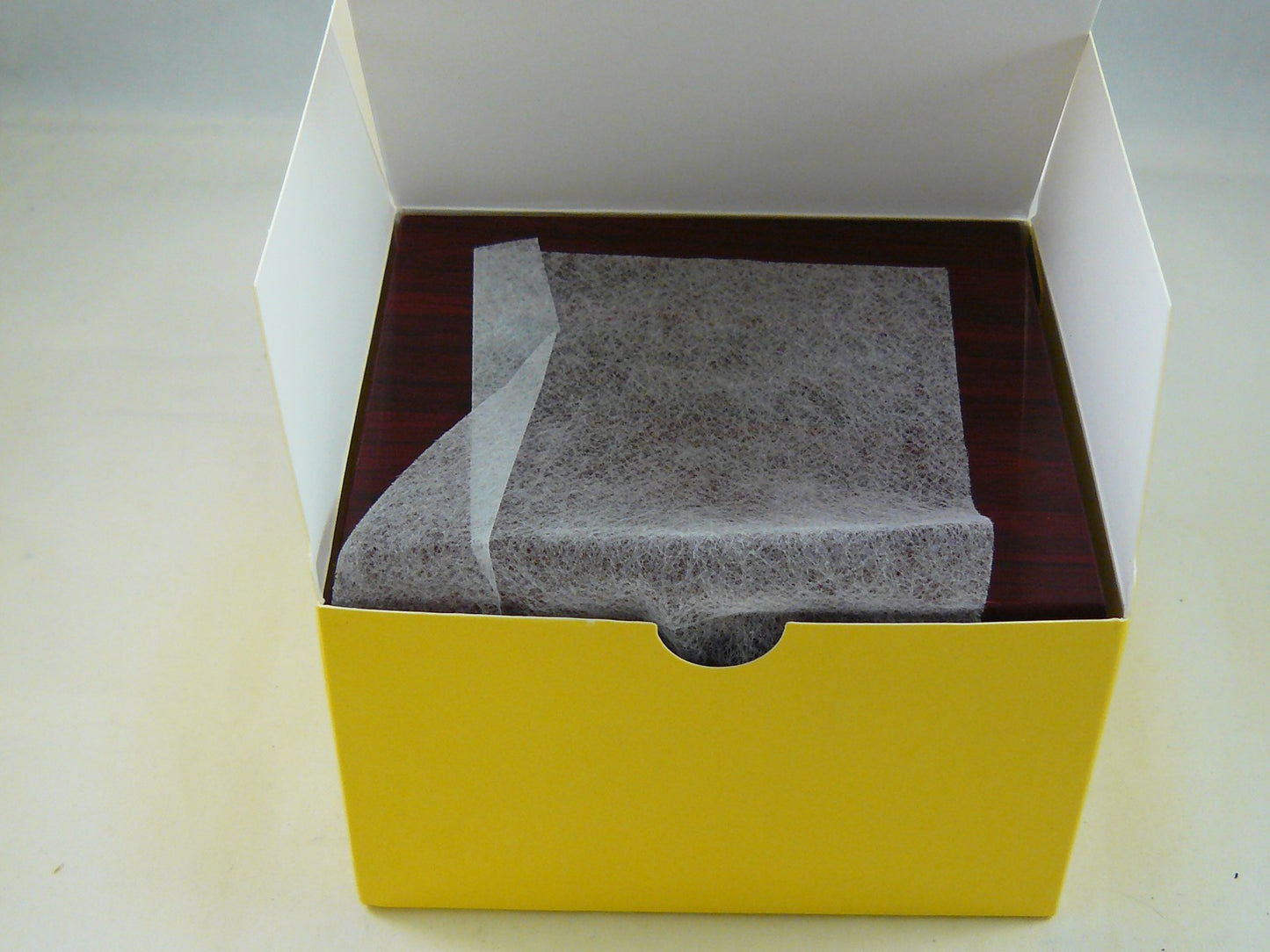 New watch box Rose wood, white leatherette pillow inside, Free quick shipping from EU